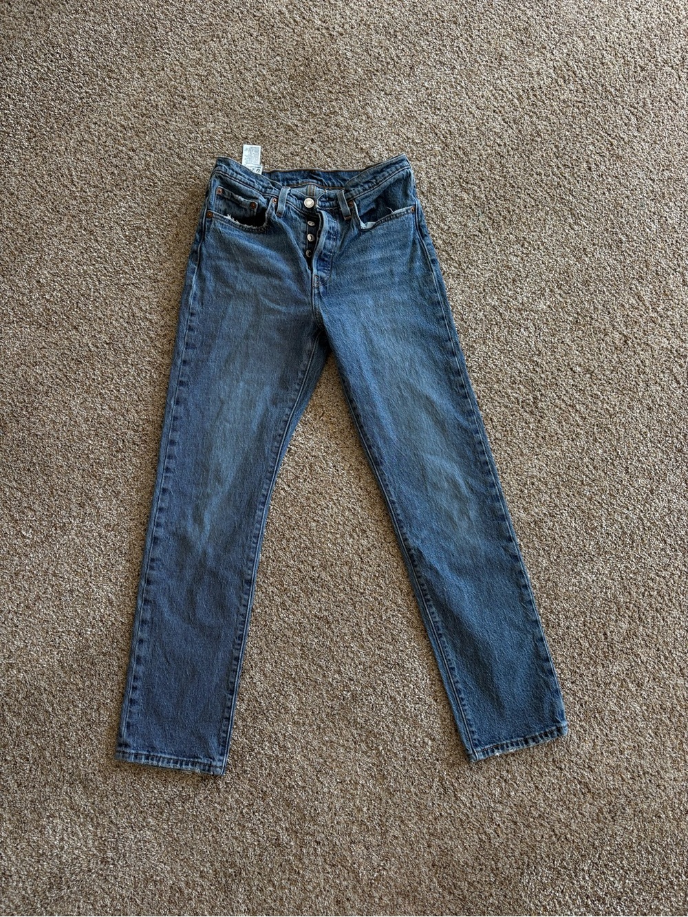 Levi's Medium Blue Straight-Leg Women's Jeans